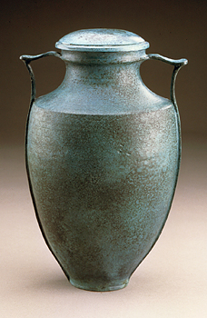 Bronze Amphora with handles by Carol Green & Lynn Hayes